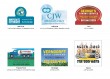 Full color header imprint vinyl shaped for stickup calendars